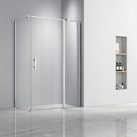   Simple 80x120 cm nyílóajtós aszimmetrikus zuhanykabin zuhanytálca nélkül