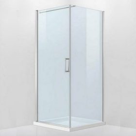   Simple nyílóajtós szögletes zuhanykabin zuhanytálca nélkül
