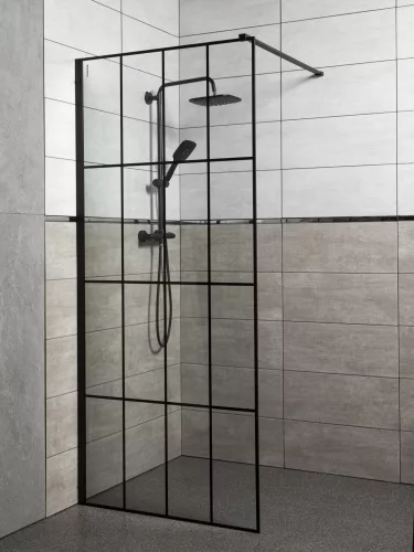 Techno 90x200 cm Walk-in zuhanykabin