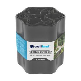Cellfast Ágyásszegély 20cm x 9m grafit
