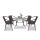 Rozetta 4+1 kerti bútor garnitúra szett