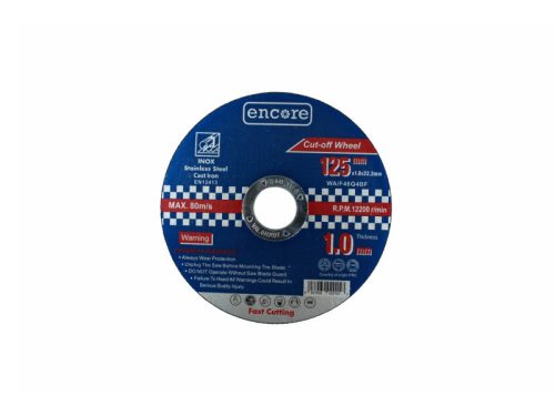 ENCORE Vágókorong fémre 125 x 1,0 x 22,23 mm STEEL