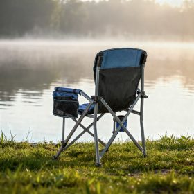 Leziter Comfort karfás horgász szék pohártartóval kék