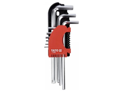 YATO Imbuszkulcs készlet 9 részes 2,0-10 mm CrV