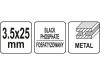 YATO Szalagtáras gipszkarton csavar fémre 3,5 x 25 mm (1000 db)