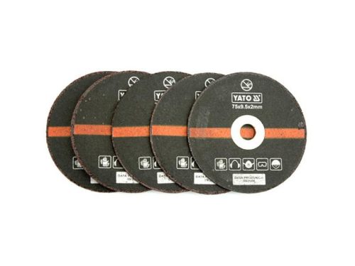 YATO Vágókorong fémre 75 x 9,5 x 2,0 mm YT-0993-hoz (5 db)