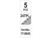 YATO Szablyafűrészlap 24TPI (5 db)