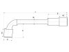 YATO Pipakulcs 19 mm / 207 mm CrV