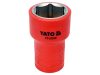 YATO Szigetelt dugókulcs 3/8" 18 mm 1000 V CrV