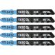 YATO Dekopírfűrészlap fémre T-befogás 21TPI 75/1,0 mm HSS (5 db)