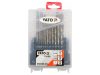 YATO Csigafúró készlet 19 részes 1-10 mm HSS Co