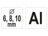 YATO Tipliző sablon 6,8,10 mm
