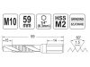YATO Kombinált gépi fúró-menetfúró M10 bit befogású