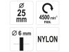 YATO Csapos ecsetkefe 25 mm műanyag sörte