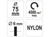 YATO Csapos körkefe 75 mm műanyag sörte