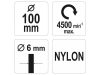 YATO Csapos körkefe 100 mm műanyag sörte