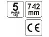 YATO Füldugó 7-12 mm (5 pár)