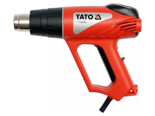 YATO Hőlégfúvó LCD kijelzős + tartozékok 600 °C 2000 W