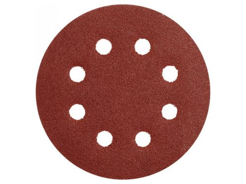 YATO Tépőzáras fíbertárcsa 125 mm / P80 8 lyukas (5 db)