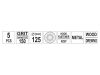 YATO Tépőzáras fíbertárcsa 125 mm / P150 8 lyukas (5 db)