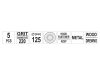 YATO Tépőzáras fíbertárcsa 125 mm / P220 8 lyukas (5 db)