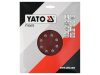 YATO Tépőzáras fíbertárcsa 225 mm / P150 (3 db)