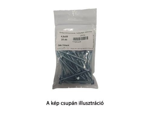 Önfúró lemezcsavar DIN 7504/K hatlapfejű peremes 4,8x50 (25 db)