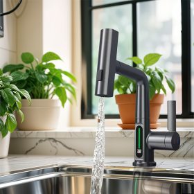   Mara mosogató csaptelep multifunkciós fejjel digitális kijelzővel